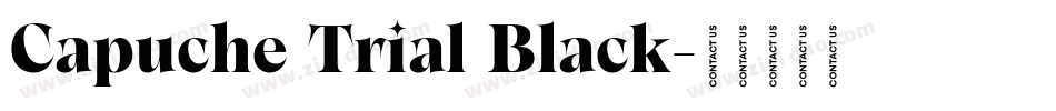 Capuche Trial Black字体转换